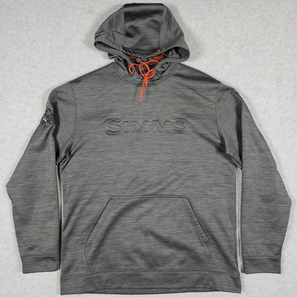 Simms Other - Simms (Men's Large) Gray Hoodie Pullover Sweatshirt Performance Fishing Outdoor